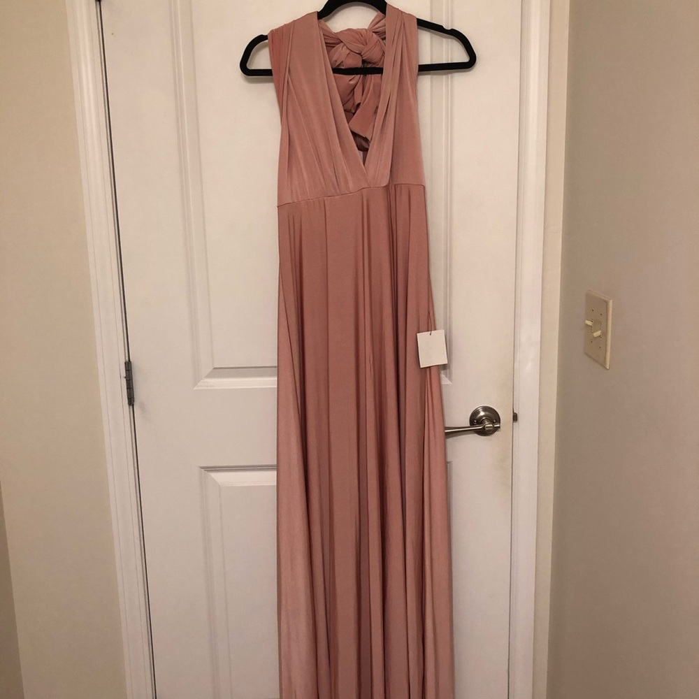 NWT Lulu’s Multi-way Maxi Dress: Blush Pink